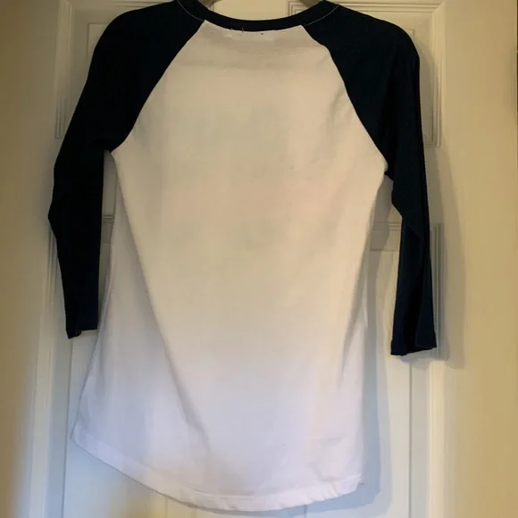 Mighty Fine M hello kitty t-shirt, never worn, white with navy sleeve - Picture 4 of 5